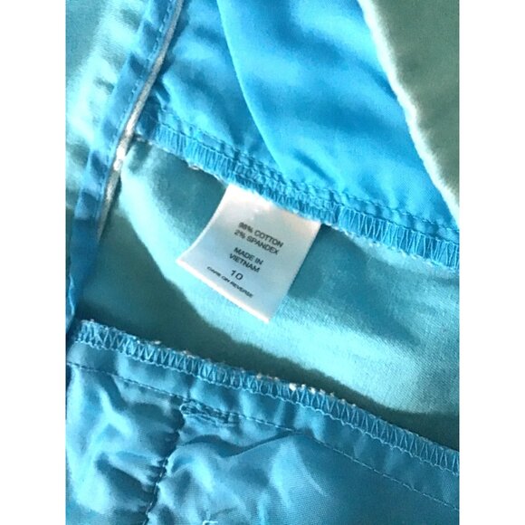 7TH AVENUE- WOMENS BLUE POCKETS SHORTS SIZE 10 - Picture 4 of 7